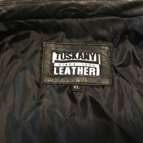 TUSKANY LEATHER  MENS JACKET SIZE XL - Picture 3 of 7